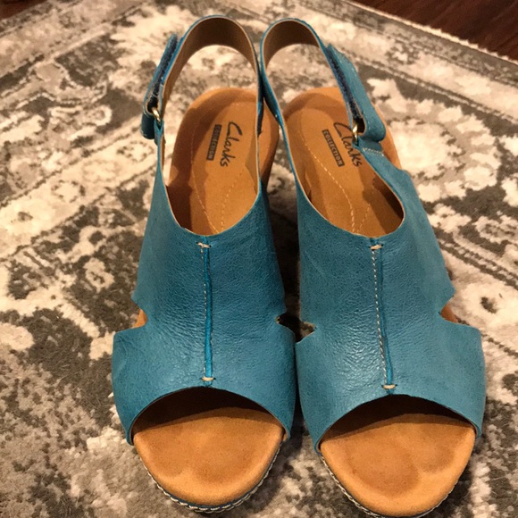 clarks turquoise shoes